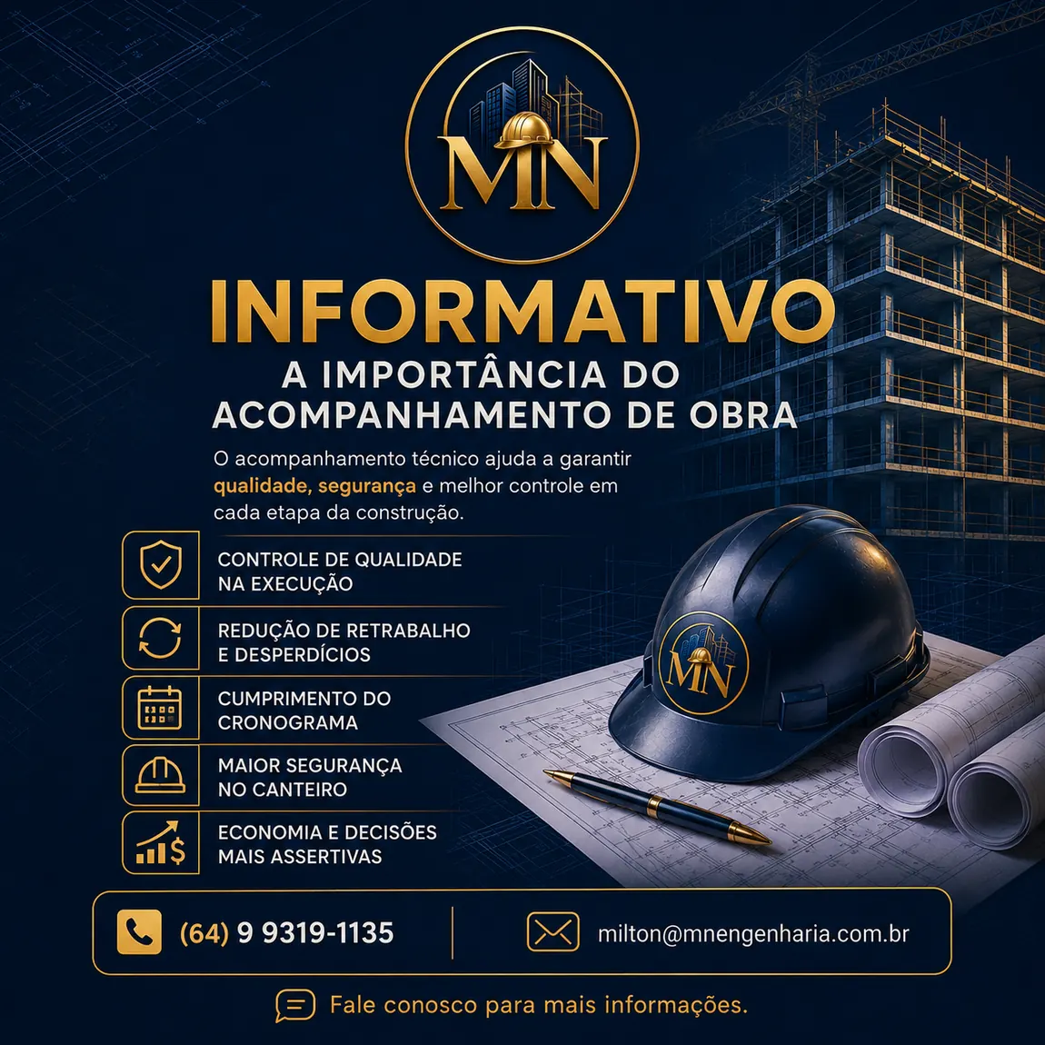 Vistoria e acompanhamento técnico em obra